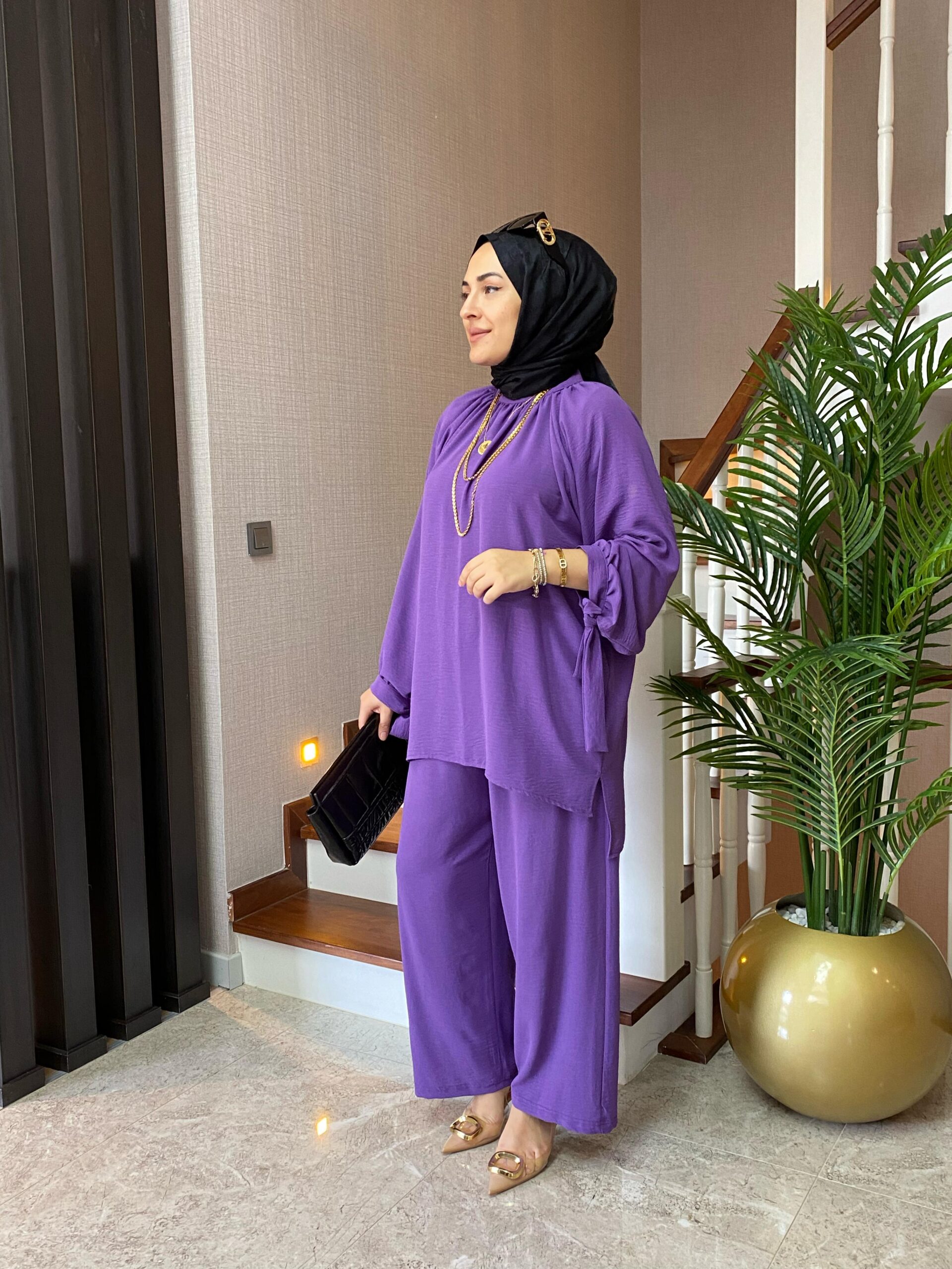 Ayrobin tunik pantolon takım - Görsel 4