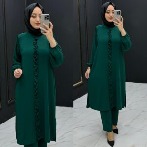 Ceylin tunik takım ayrobin kumaş