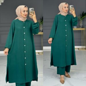 Nursema tunik takım ayrobin kumaş