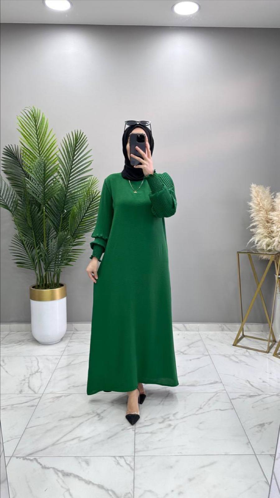 Buse elbise ayrobin kumaş - Görsel 6