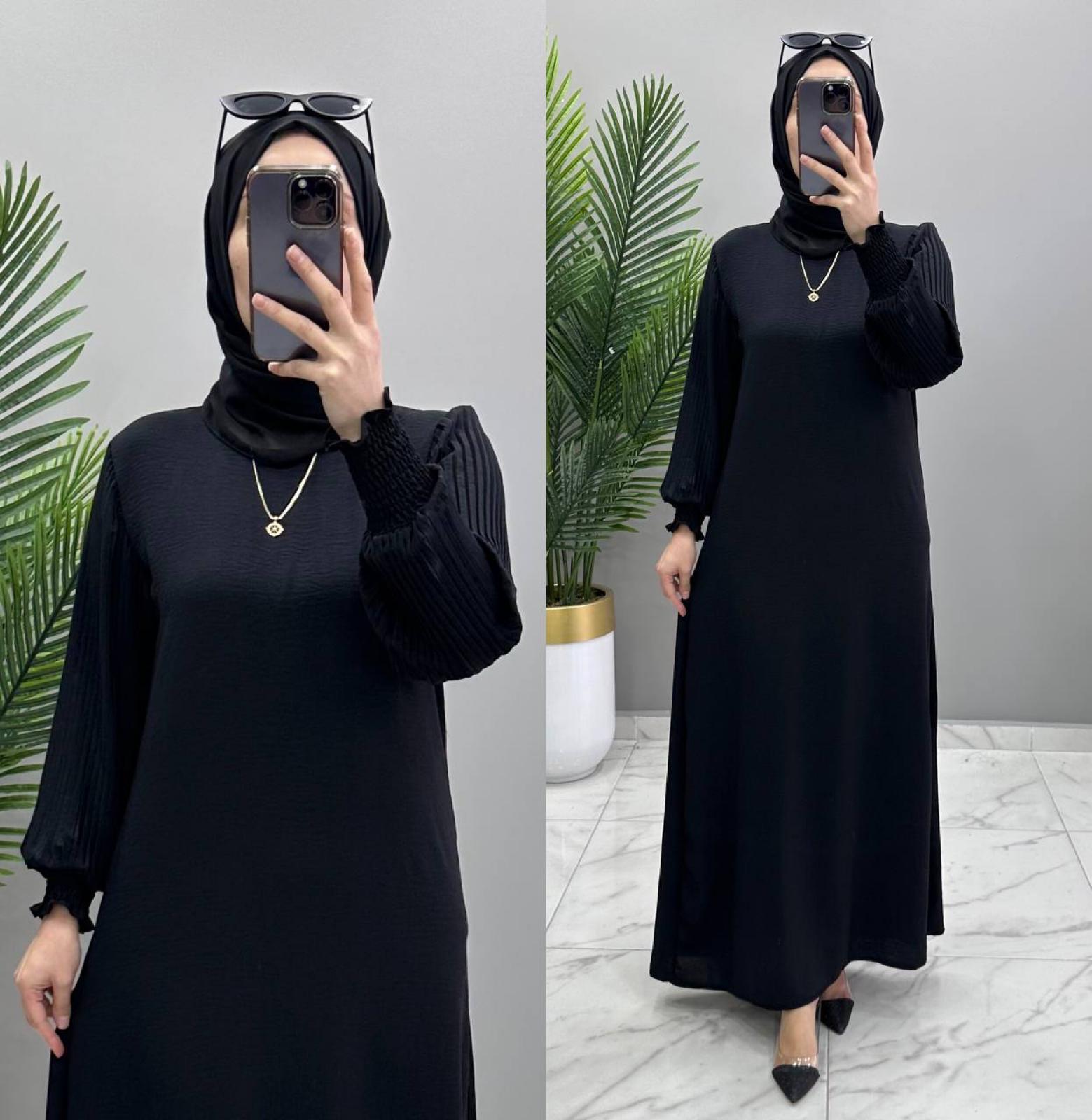Buse elbise ayrobin kumaş - Görsel 4