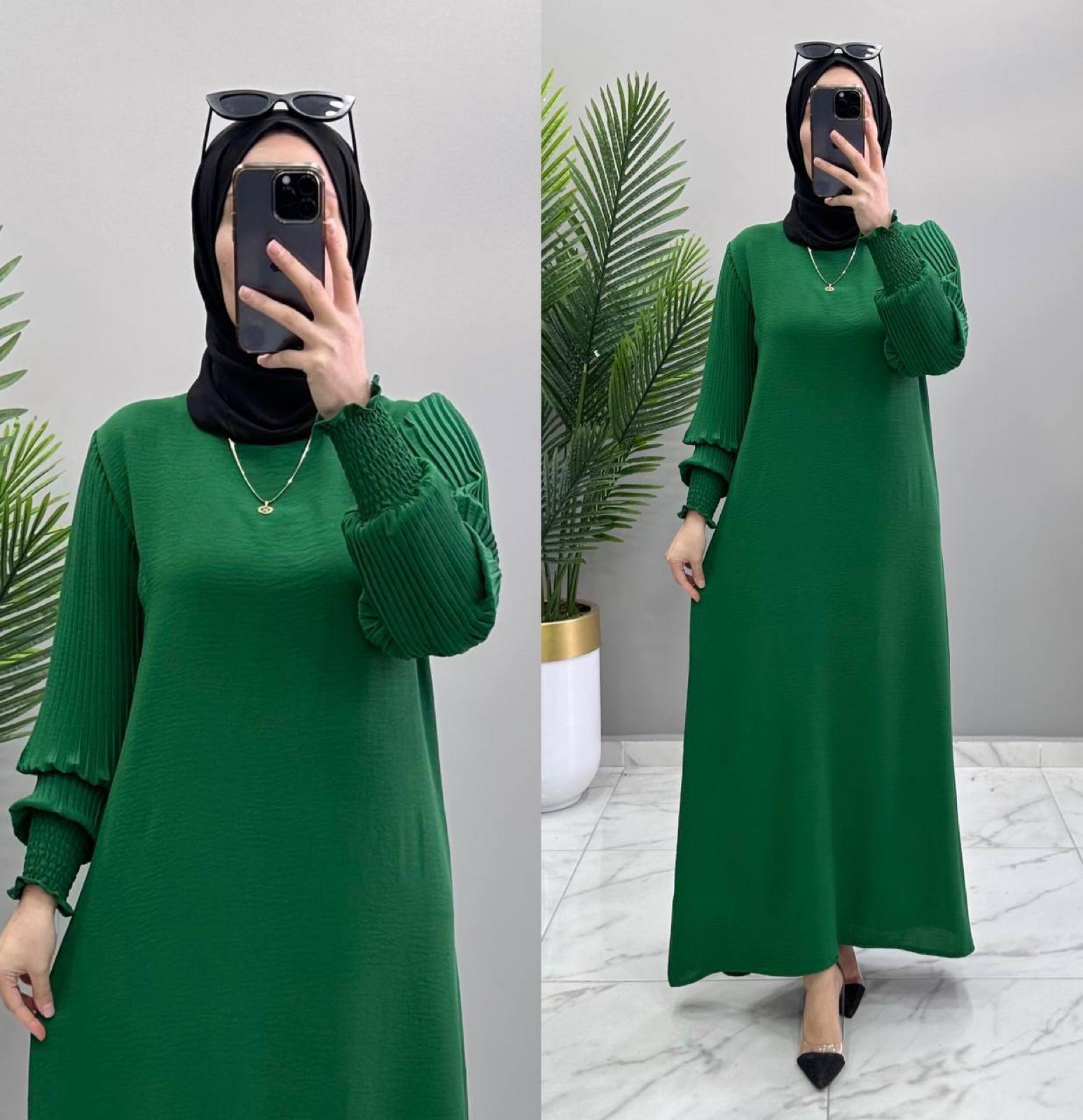 Buse elbise ayrobin kumaş - Görsel 3