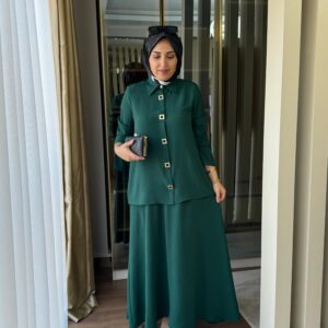 Rose etek takım ayrobin kumaş