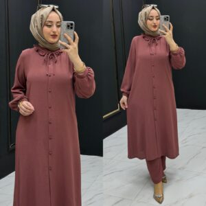 Şimal tunik takım ayrobin kumaş