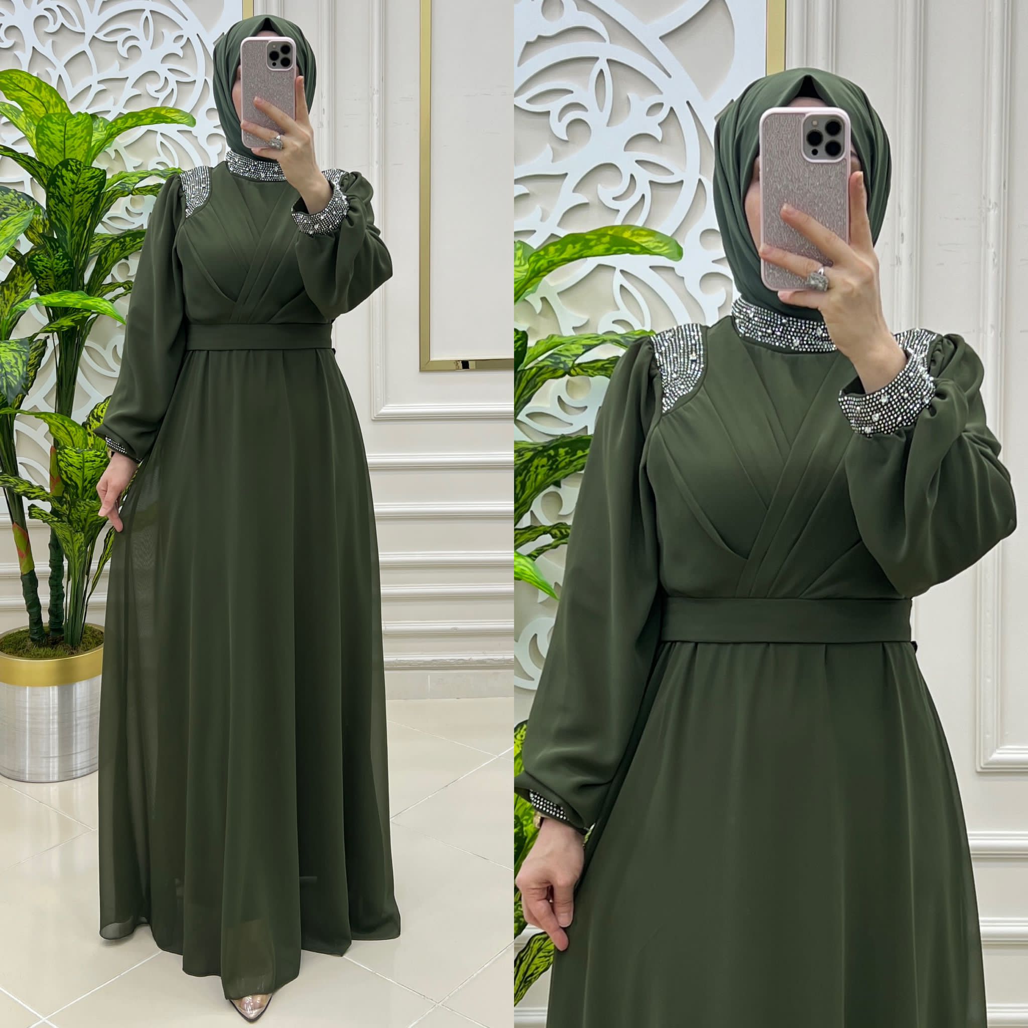 Hayal elbise şifon kumaş - Görsel 5