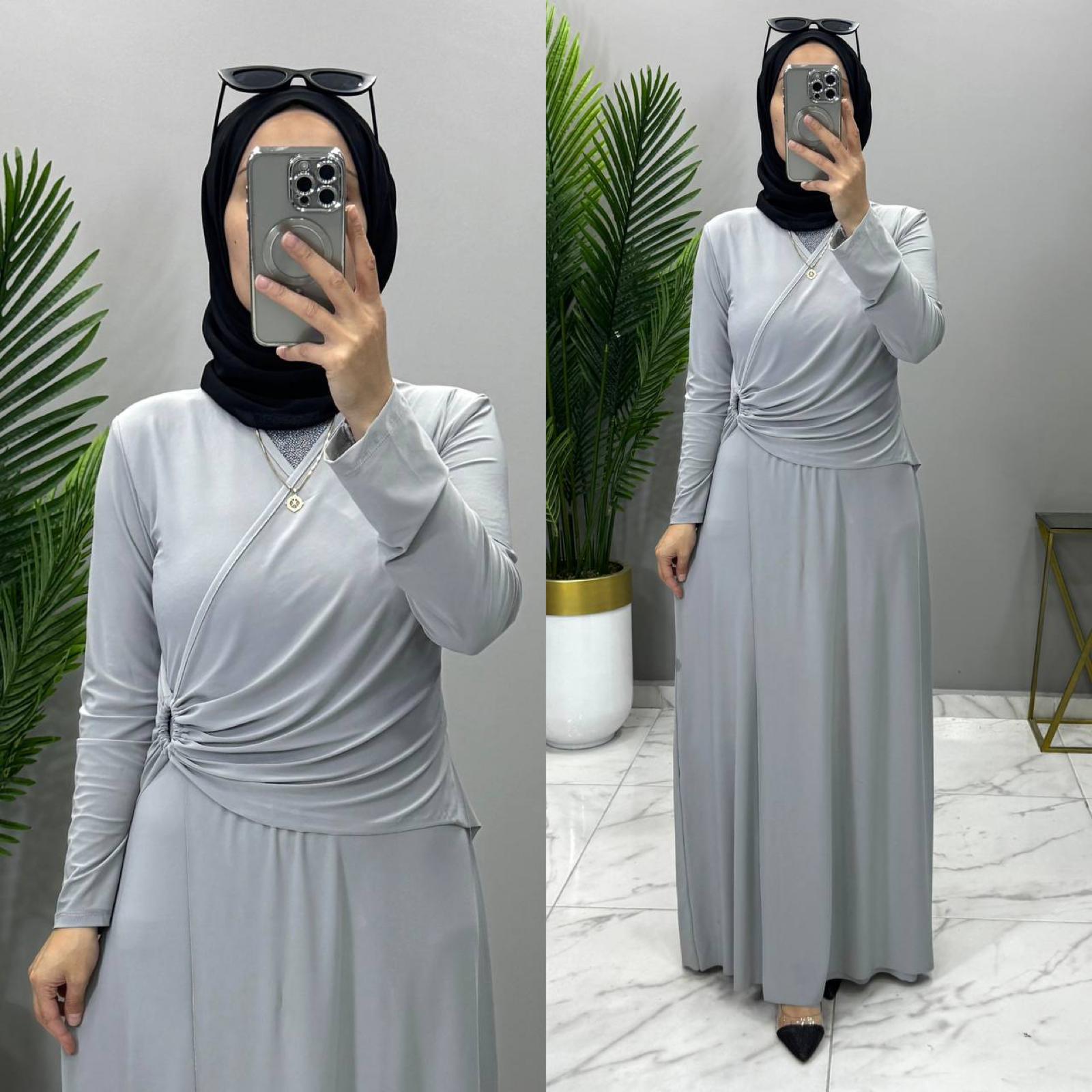 Benan elbise sandy kumaş - Görsel 6