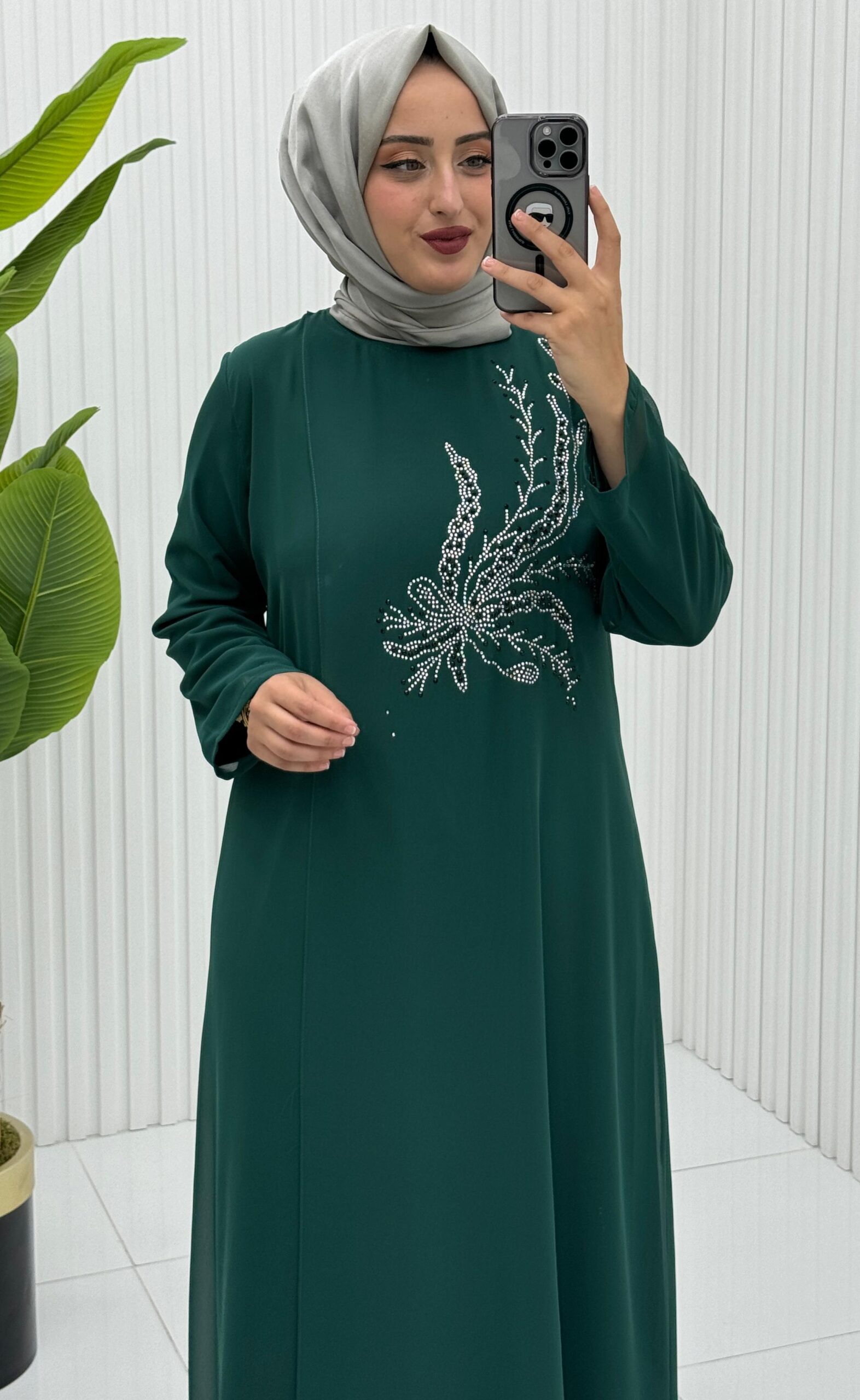 İkra abiye şifon kumaş - Görsel 3
