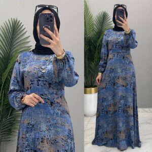 Dilbeste elbise belmando kumaş